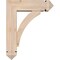 Ekena Millwork Thorton Arts and Crafts Smooth Bracket w/ Offset Brace, Douglas Fir, 5 1/2"W x 16"D x 20"H BKT0604X16X20THR03SDF - alternate 3